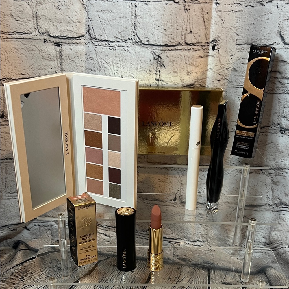 😍Lancôme Bundle!Eyeshadow Palette,Lipstick,Lancôme Lash Primer, & Le8 Hypnose